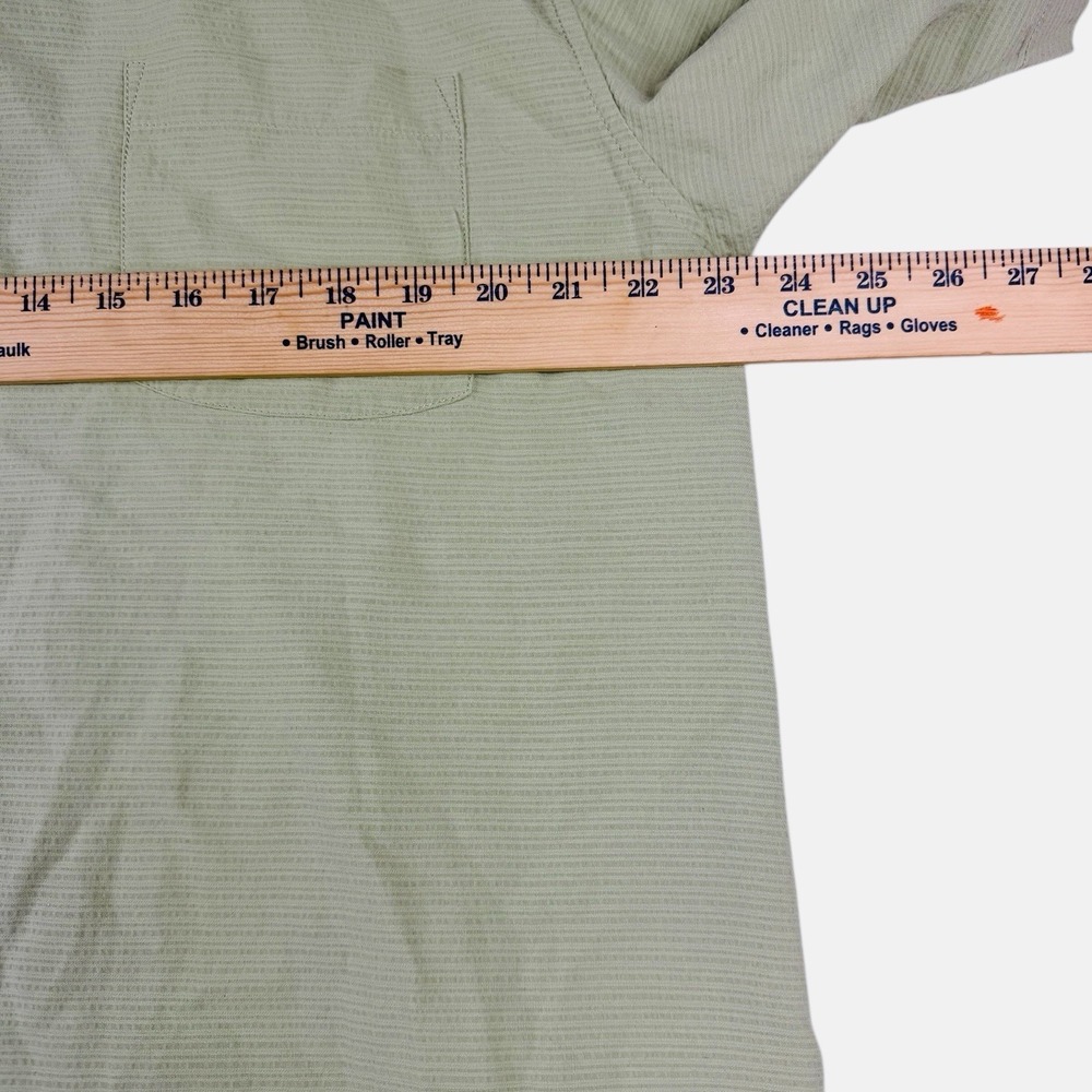 Tommy Bahama 100% Silk Men's Large Short Sleeve Green Button Down Textured Light - Picture 4 of 4